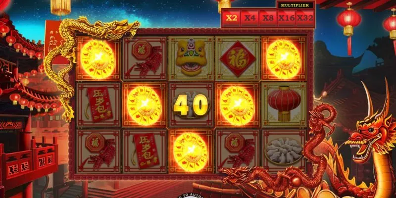 Tính năng jackpot lũy tiến trong game Prosperity New Year